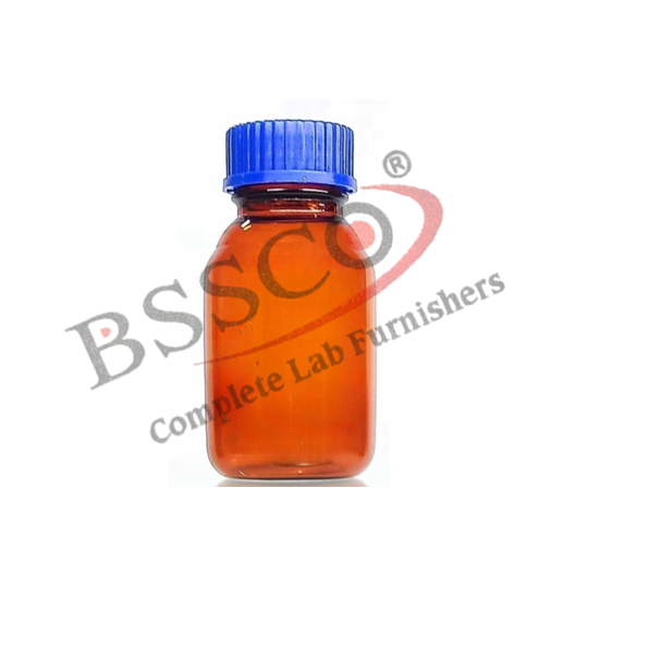 Borosilicate Reagent Bottle with Screw Cap (Amber Colour) 1000 ml Pack of 2