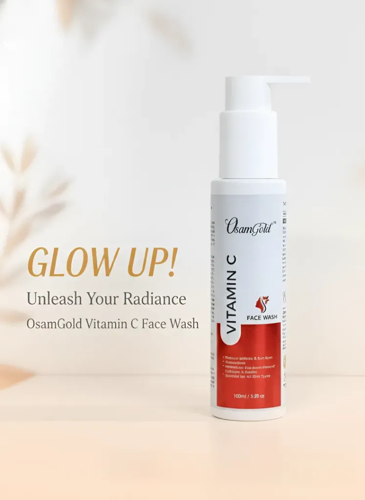 OSAMGOLD Vitamin C Face Wash for Bright & Glowing Skin | Deep Cleansing Face Wash | Suitable for All Skin Types | 100 ml