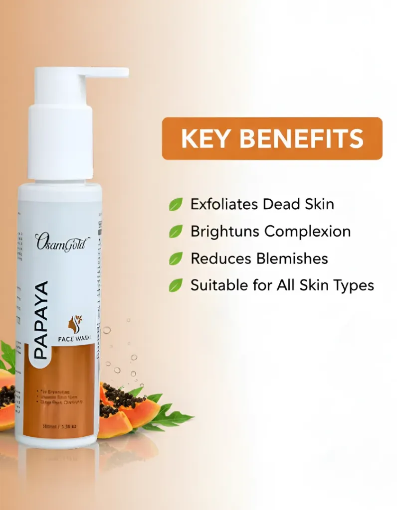 Osamgold Papaya Face Wash for Skin Brightening & Deep Cleansing | 100 ml