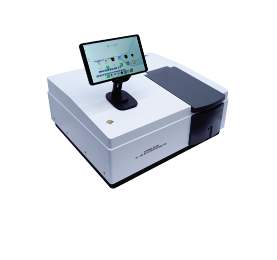 Double Beam UV-VIS spectrophotometer (Touch ScreenTablet)