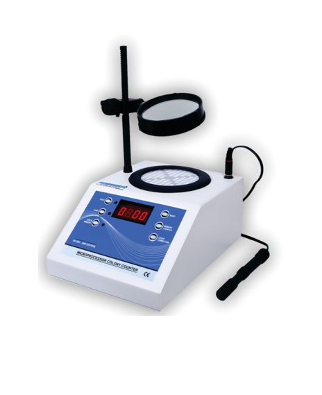 Microprocessor Colony Counter 4 digit LED display