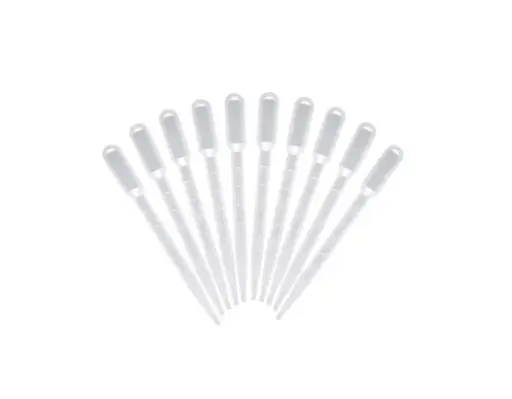 3 ml Transfer Graduated Pipettes Graduated 0.5 ml Dropper, Ink Filler (Pack of 10)